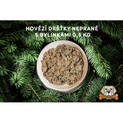 Hovězí dršťky neprané s bylinkami 0,5 kg