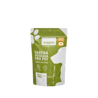 Yoggies Vařená potrava pro psy – krůtí maso s pohankou a kloubní výživou 150 g