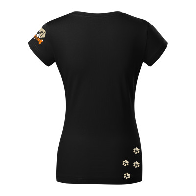 Dámské bavlněné tričko černé XL