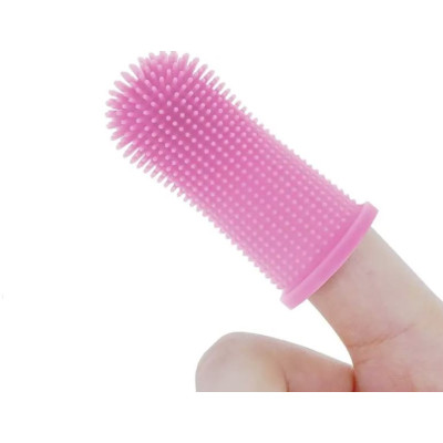 Silikonový zubní kartáček na prst 1 ks