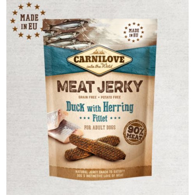 Carnilove dog jerky duck&herring fillet 100g