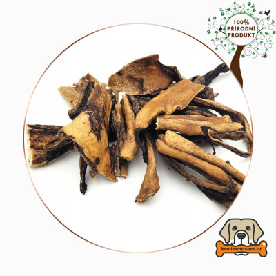 Jelení kůže kousky se srstí 200g