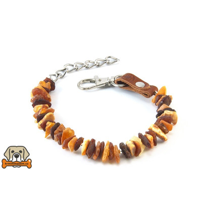 Jantarový obojek č.7 25-30 cm