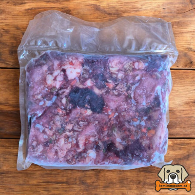 BARF - Vepřový ořez se zeleninou 1kg
