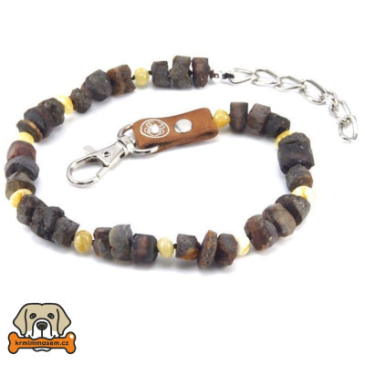 Jantarový obojek č.7 40-45 cm