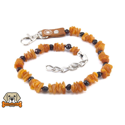 Jantarový obojek č.8 40-45 cm