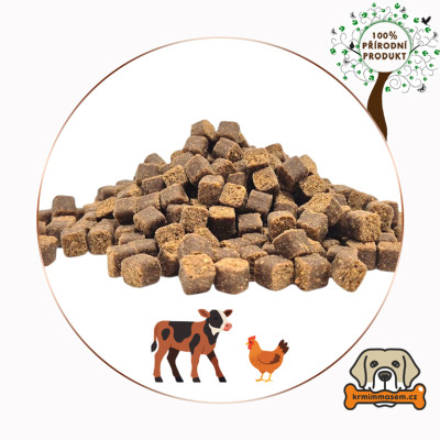 Polovlhké tréninkové pamlsky – Hovězí a kuře 250 g