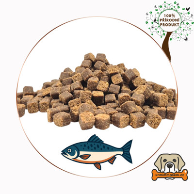 Polovlhké tréninkové pamlsky – Tuňák 250 g