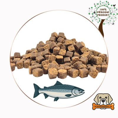 Polovlhké tréninkové pamlsky – Losos 1kg