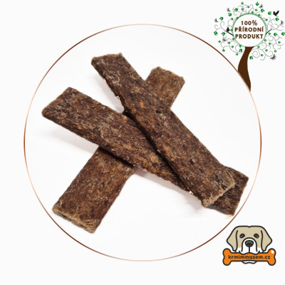 Přírodní masové proužky - JELENÍ 100 g