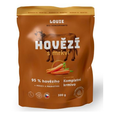 Louie Hovězí s mrkví 300 g