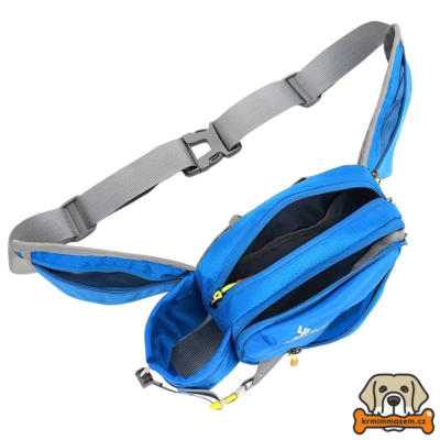 Multifunkční ledvinka/pamlskovník - ČERNÁ + karabina