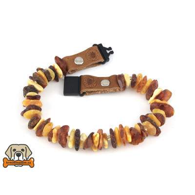 Jantarový obojek č.2 35 cm
