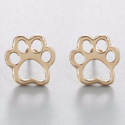 TLAPKA - náušnice - zlaté 1 pár