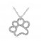 TLAPKA Č.2 - náhrdelník s přívěskem - stříbrný 1ks