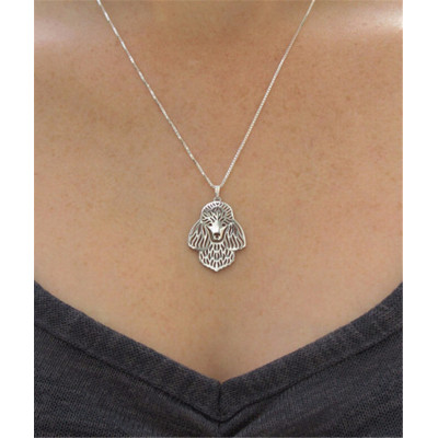 PUDL HLAVA Č.1 - náhrdelník s přívěskem - stříbrný 1ks