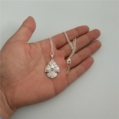 PUDL HLAVA Č.1 - náhrdelník s přívěskem - stříbrný 1ks