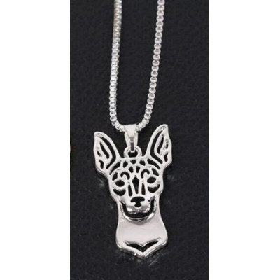 PINČ - náhrdelník s přívěskem - stříbrný 1ks