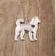 HUSKY/MALAMUT Č.1 - náhrdelník s přívěskem - stříbrný 1ks