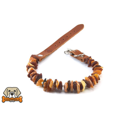 Jantarový obojek č.1 25-30 cm