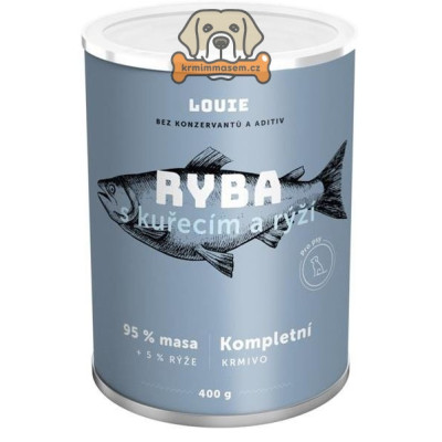 Louie ryba s kuřecím a rýží 400 g