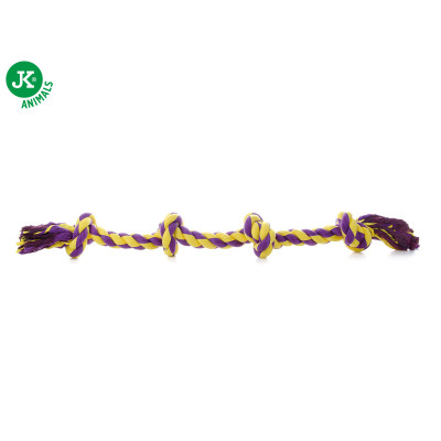 Bavlněný 4× uzel 66 cm, bavlněná hračka 1 ks