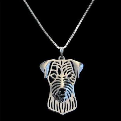 JACK RUSSELL TERIÉR HLAVA č.2 - náhrdelník s přívěskem - stříbrný 1ks