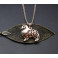 SHELTIE - náhrdelník s přívěskem - rose gold 1ks