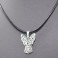 SPHYNX kočka hlava - náhrdelník s přívěskem - stříbrný  1ks