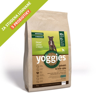 Jehněčí a bílá ryba, Yoggies granule lisované za studena 4kg
