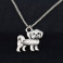 maltezsky psik - náhrdelník s přívěskem - stříbrný 1ks