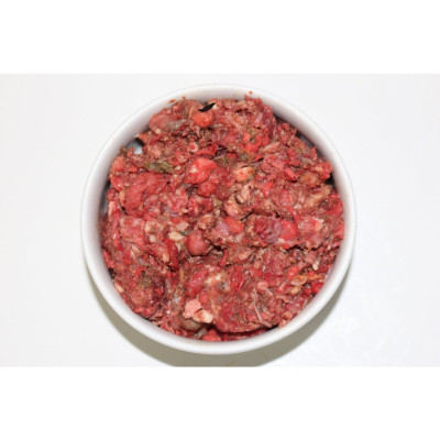 BARF - Hovězí a krůtí mix s dršťkami 1kg