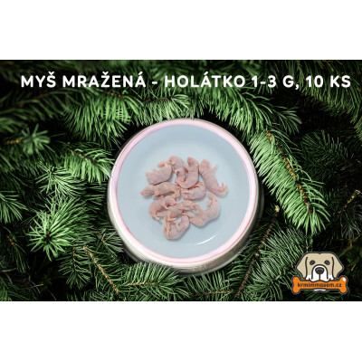 Myš mražená - holátko 1-3 g, 10 ks